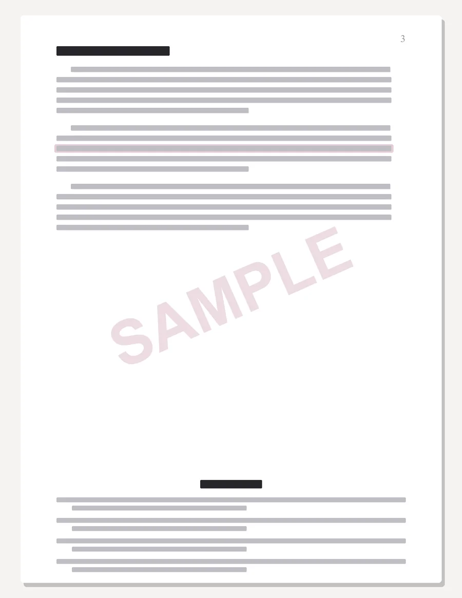 ASU sample paper preview, body page with in-text citations and an APA references list